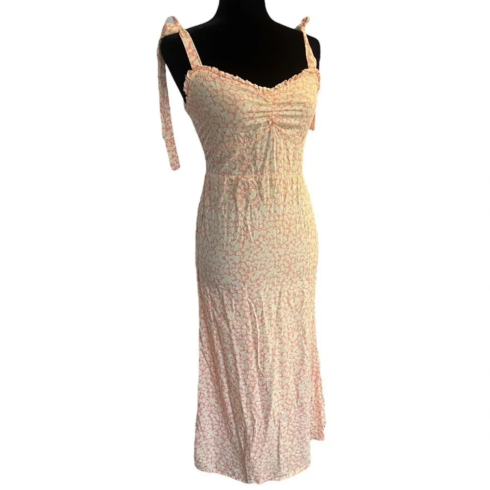 Billabong Pink Floral Midi Dress M